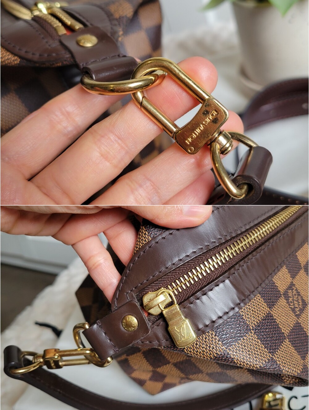 Louis Vuitton Illovo MM Brown Damier Ebene Shoulder Bag/ Satchel - Picture 12 of 17